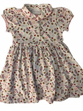 Rachel Riley Cutest Back To School Jersey Dress NWT Sz 3